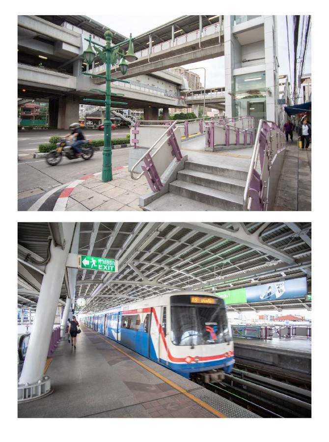 T1 Large Studio Full Kitchen 100M. To Bts Bangkok Exteriör bild